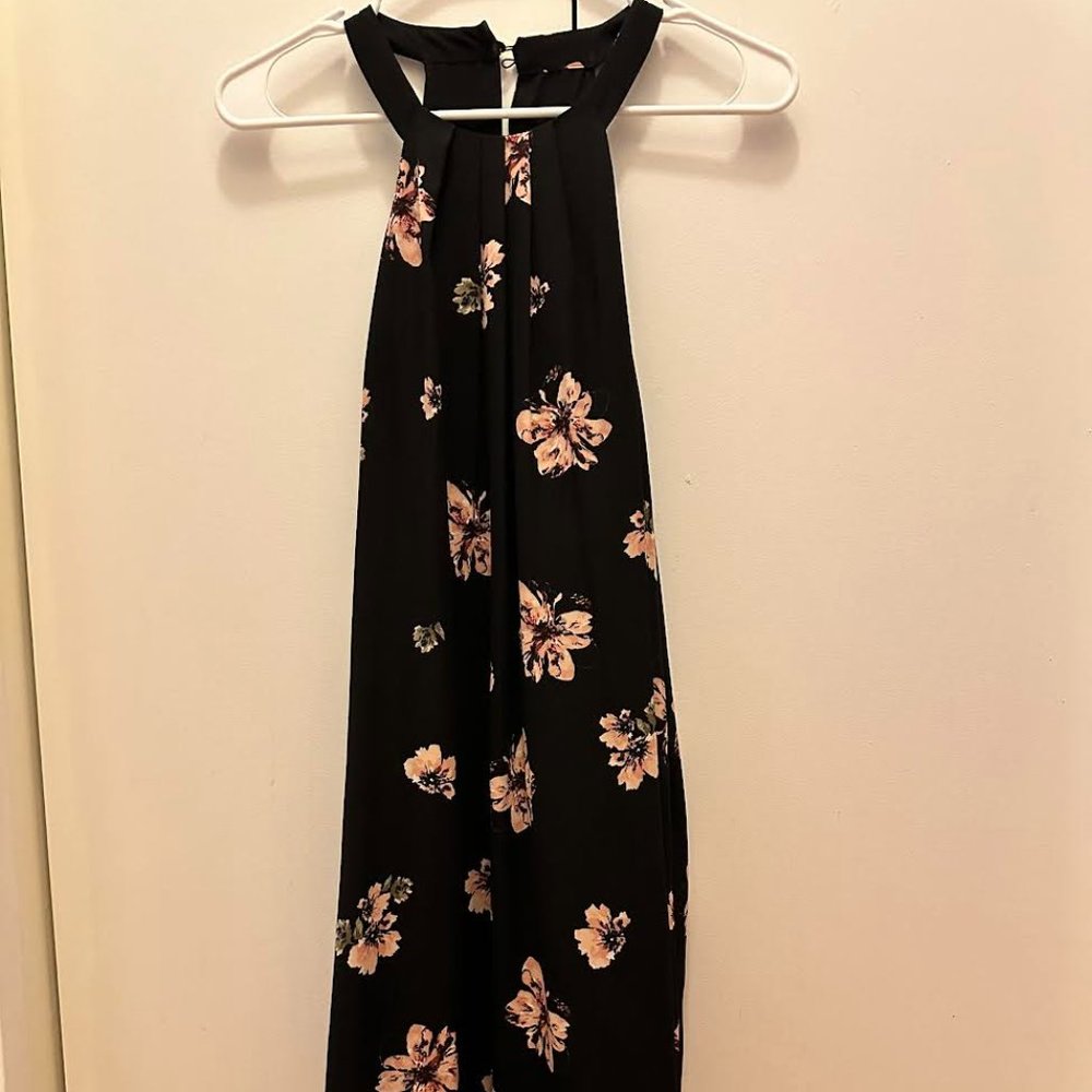 Women's Black Cece Dress with Flowers